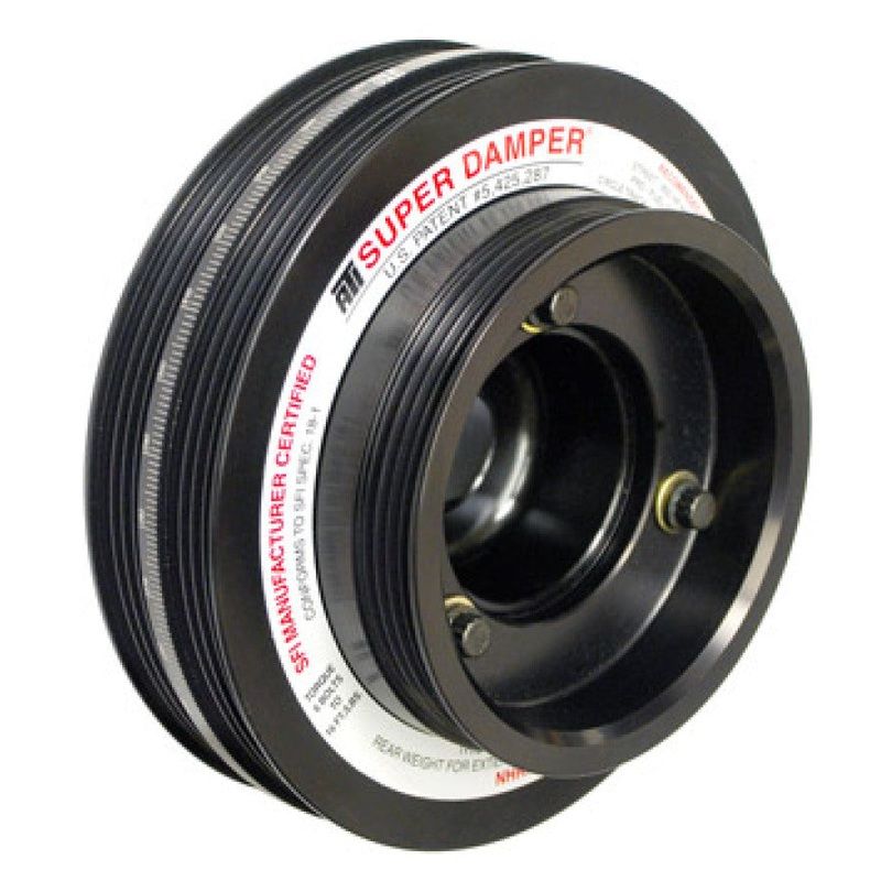 ATI Damper – 6.20in – Alum – 3 & (2) 4 Grv – Nissan – KA24 – 1Pc