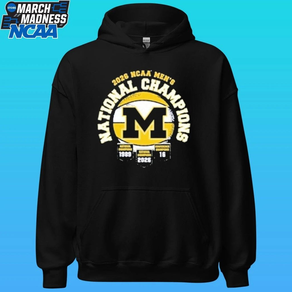 Michigan Wolverines Youth Navy Blue 2026 Men’s Basketball National Champions Shirt