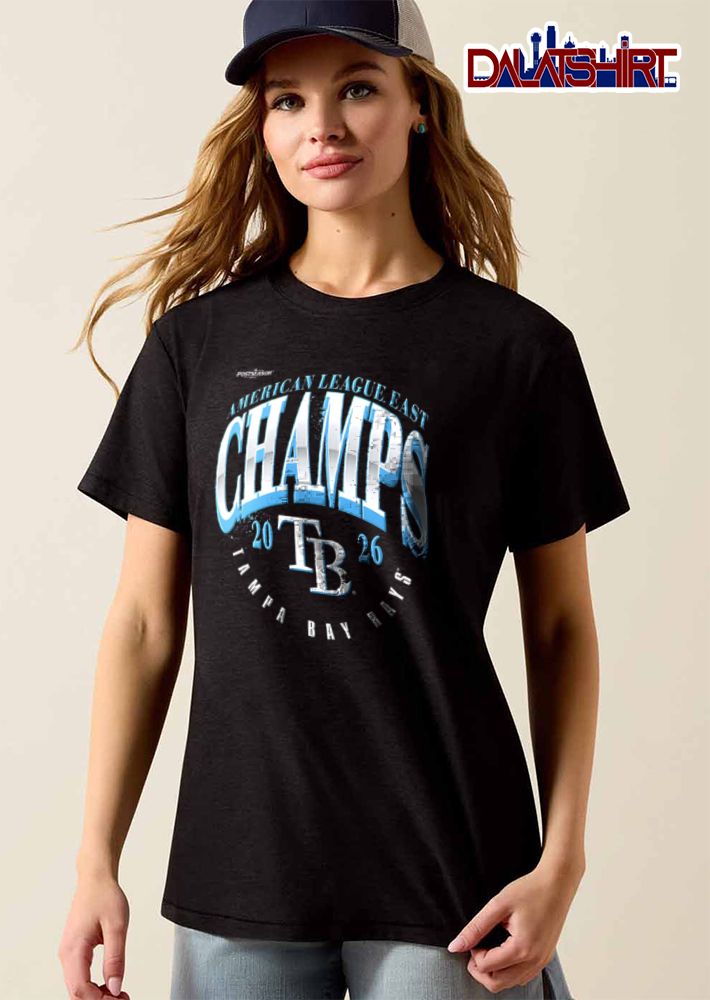 Tampa Bay Rays American League East Champs large text logo graphic 2026 shirt