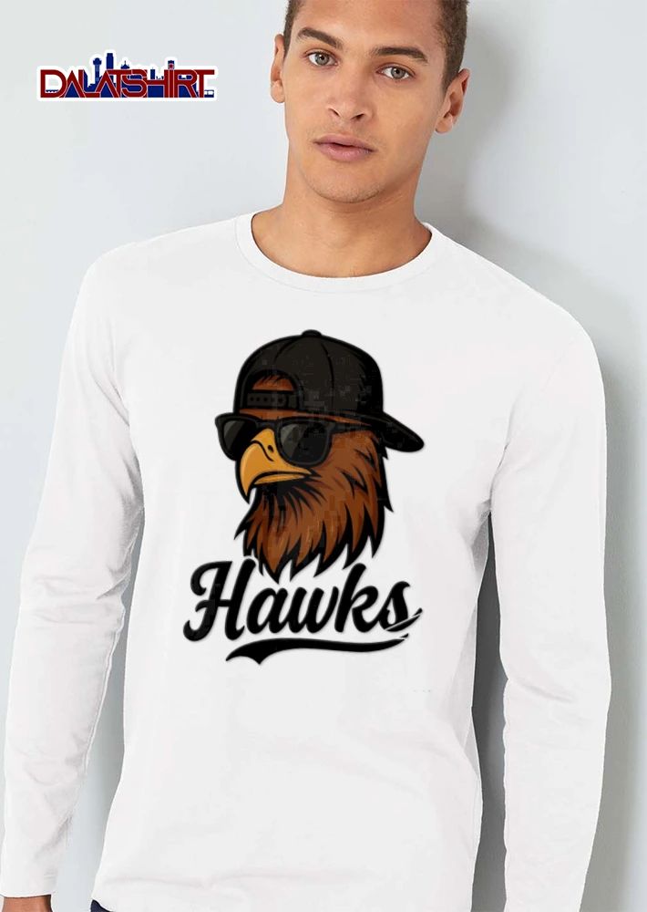 Eagle wearing sunglasses baseball cap shirt