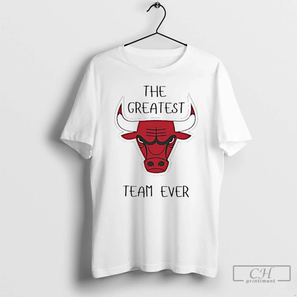 Classic Chicago Bulls Logo The Greatest Team Ever T Shirts Hoodie Longsleeve