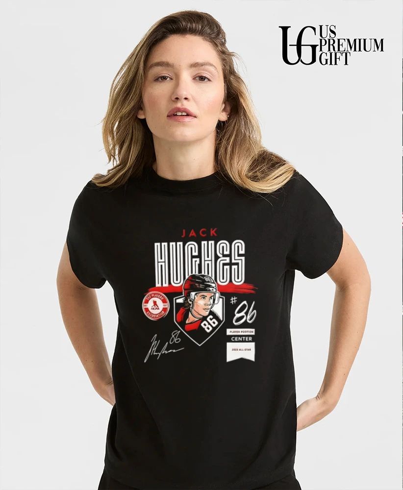 Jack Hughes 2023 All Star Center New Jersey Devils signature shirt