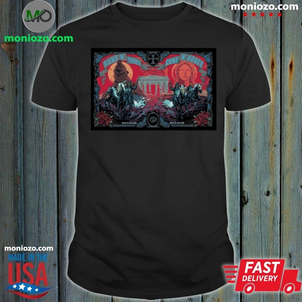 Original Guns N’ Roses at Uber Arena, Berlin 6 23-25 2026 Poster Shirt