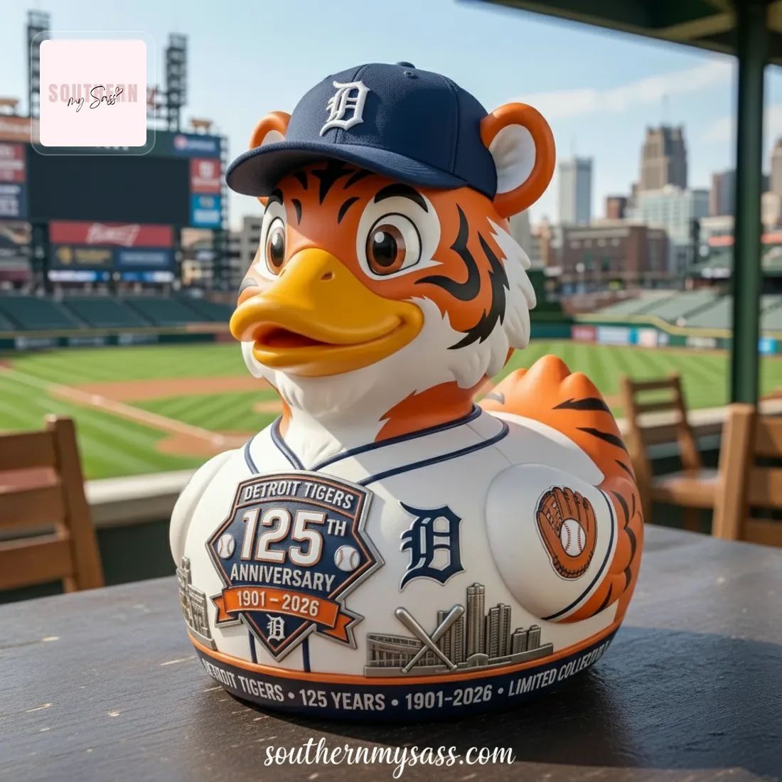 Detroit Tigers 125th Anniversary 1901-2026 Limited Collection Rubber Duck