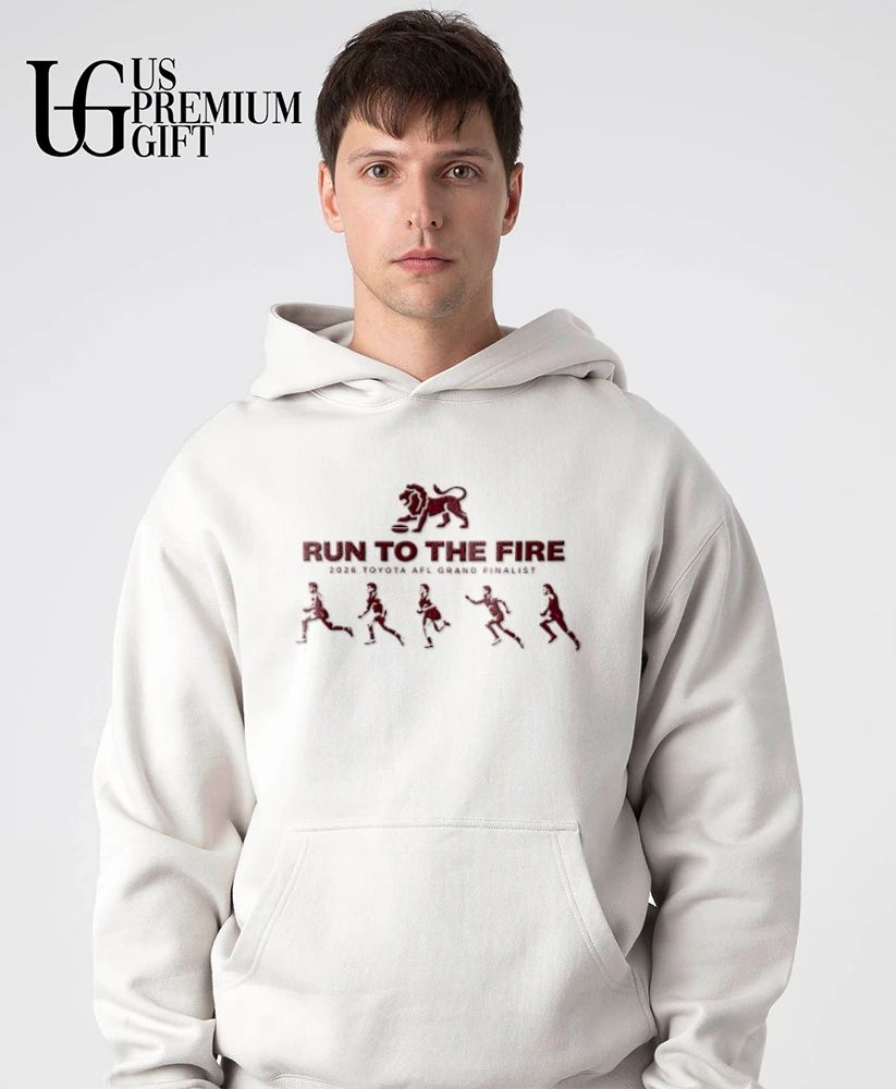 Run to the Fire Brisbane Lions 2026 Toyota AFL Grand Final shirt