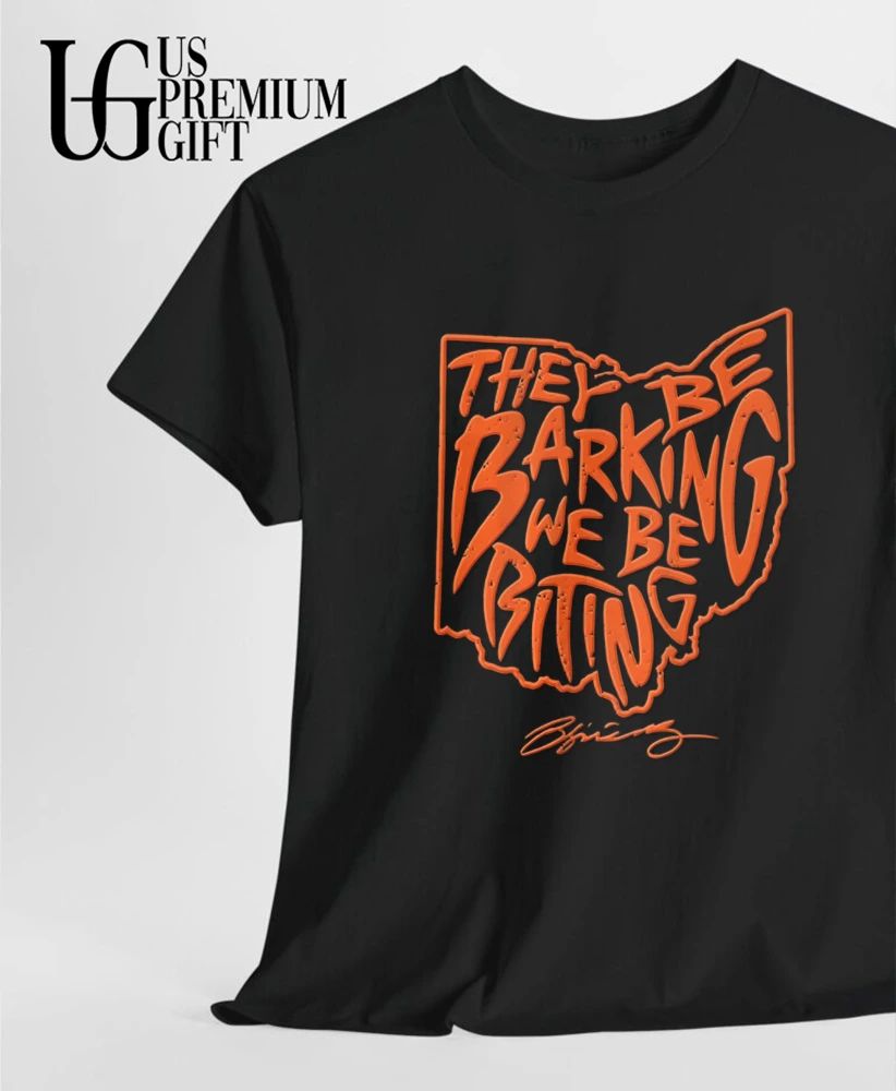 They Be Barking We Be Biting Cleveland Browns Football signature shirt