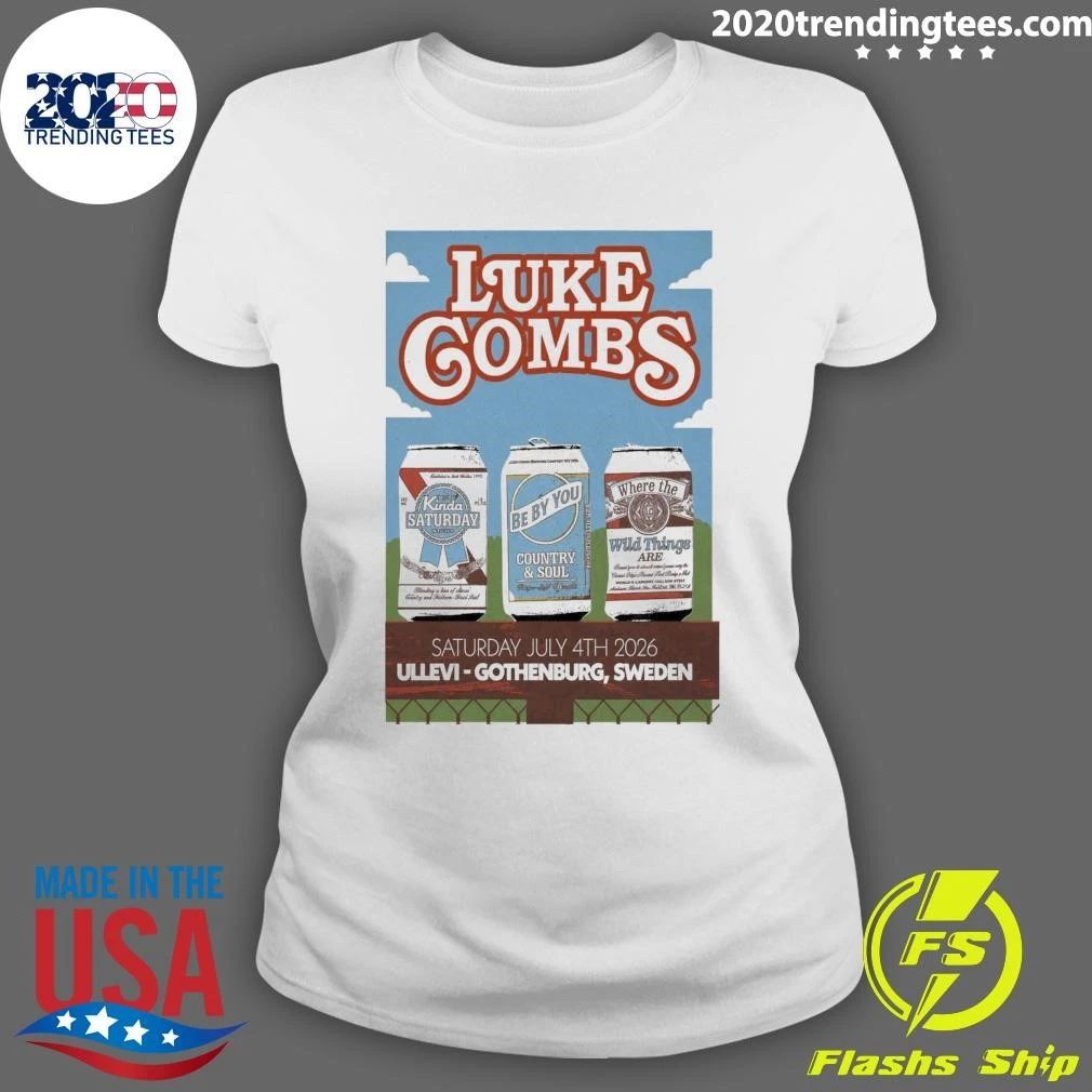 Luke Combs July 4th 2026 Ullevi Gothenburg, Sweden Shirt