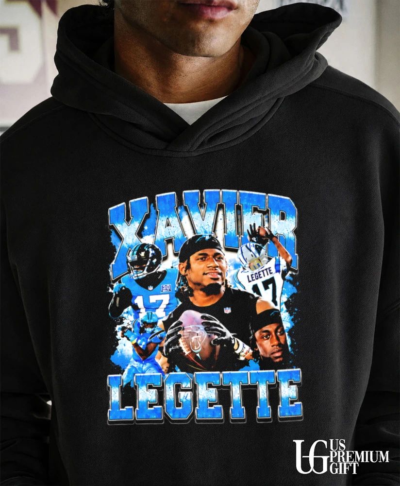 T Mac wearing Xavier Legette Carolina Panthers Football graphic shirt