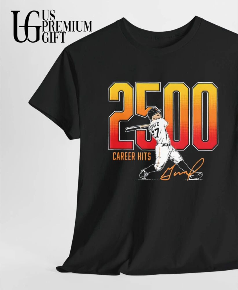 Jose Altuve 2500th Career Hits Houston Astros baseball signature shirt