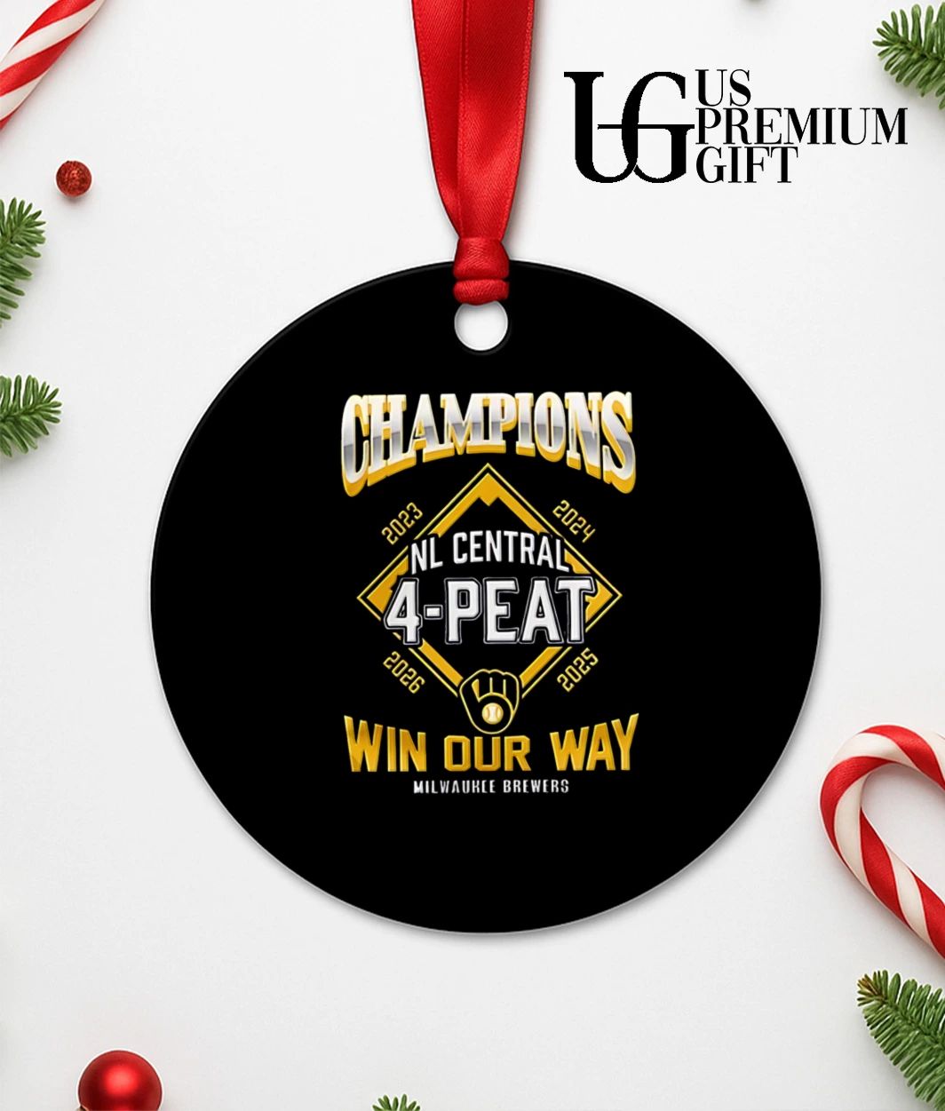 Milwaukee Brewers Win Our Way NL Central 4 Peat Division Champions 2026 shirt