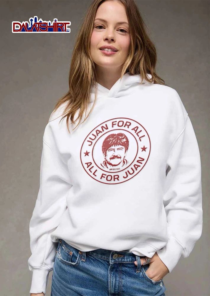 Mrbeast Juan For All All For Juan man face circle logo red shirt