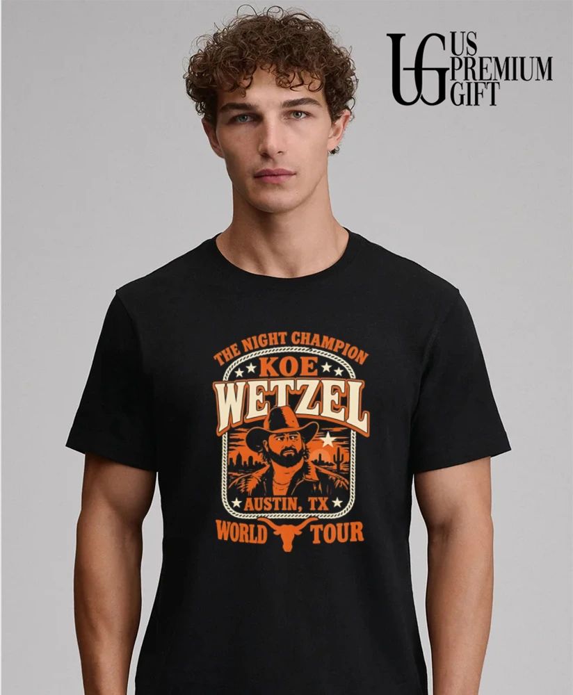 Koe Wetzel The Night Champion Austin 2026 Concert shirt