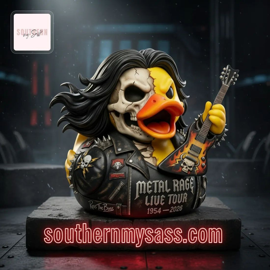 Ross The Boss Metal Rage Live Tour 1954-2026 Skull Rubber Duck