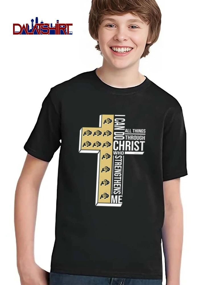Colorado Buffaloes I can do all things through Christ who strengthens me shirt