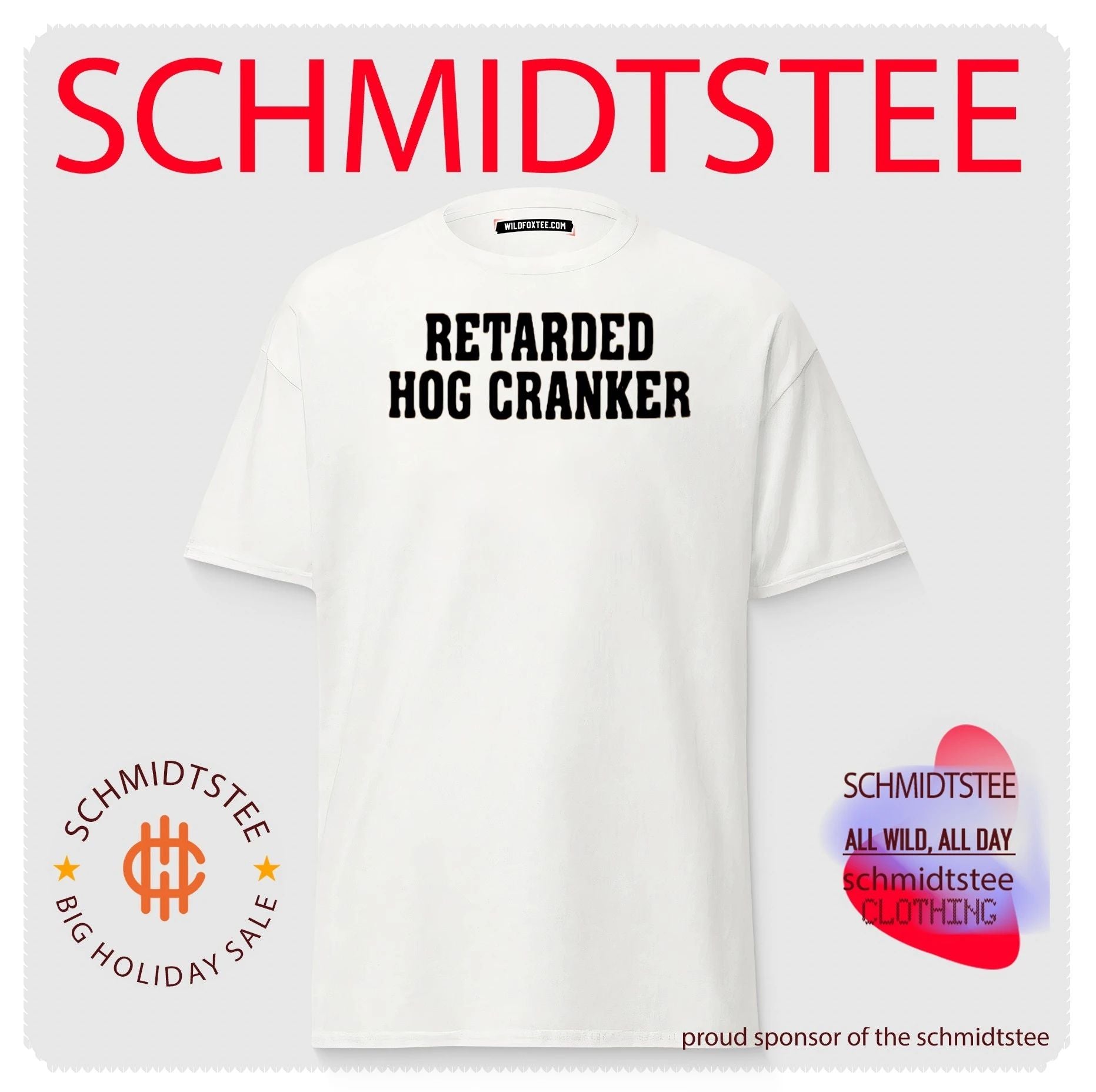 Retarded Hog Cranker cranking hogs biker humor shirt