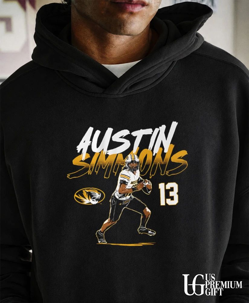 Austin Simmons 13 player Missouri Tigers football shirt