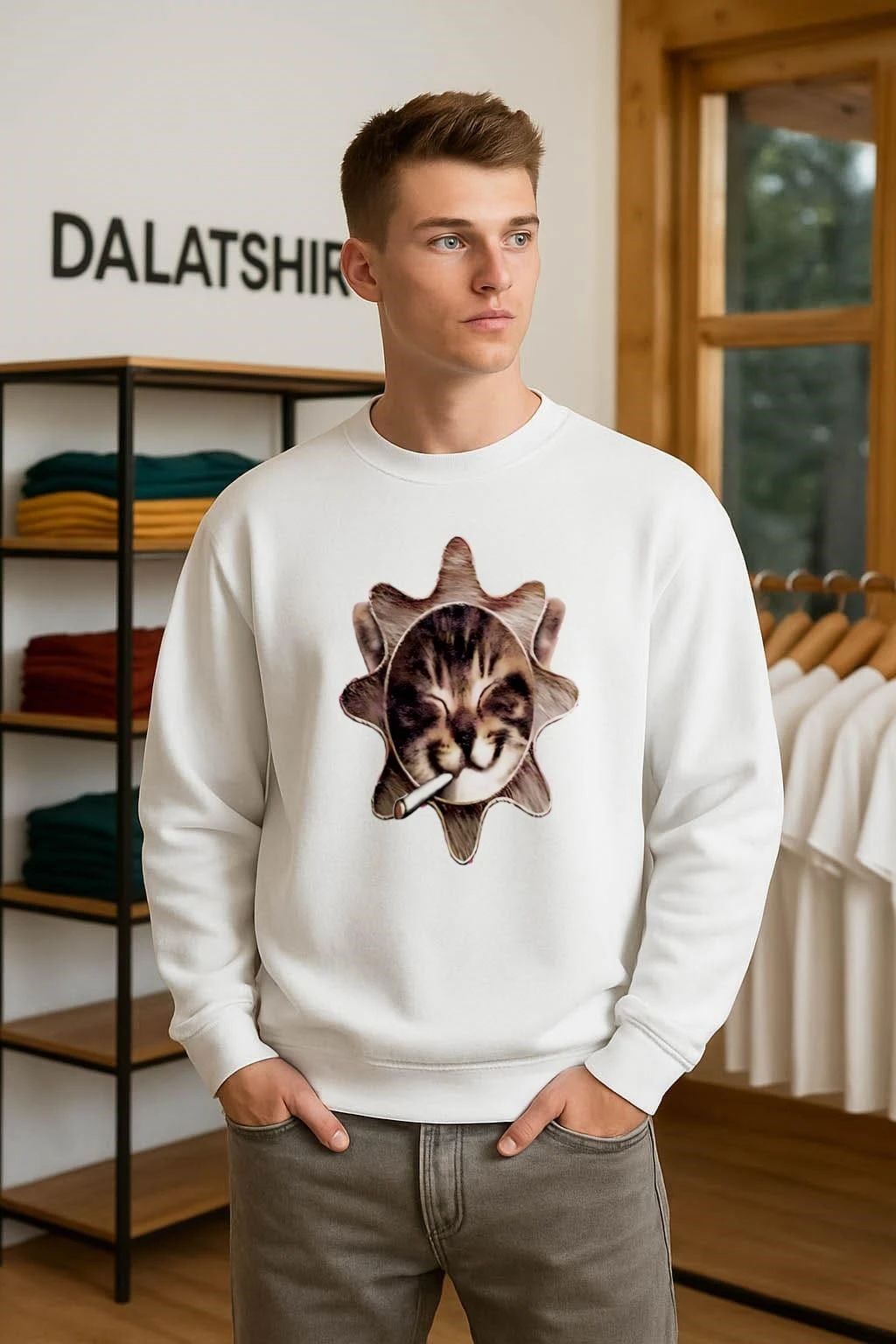 Glocat Cat smocking shirt