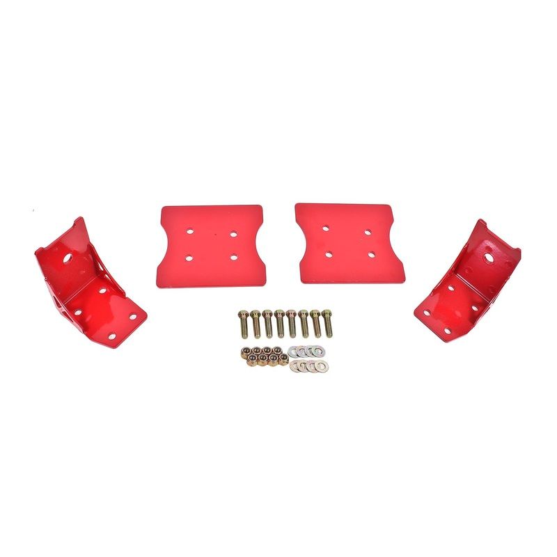 Lower Torque Box Reinforcement Plates 79-04 Ford Mustang Red