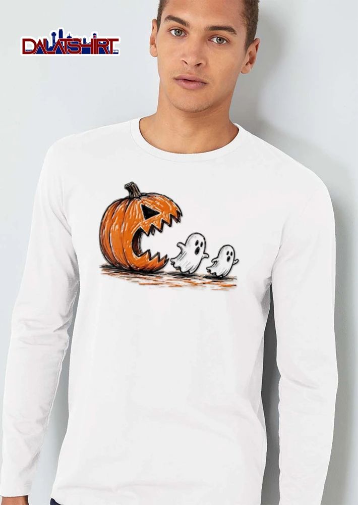 Jack O lantern chasing ghosts shirt