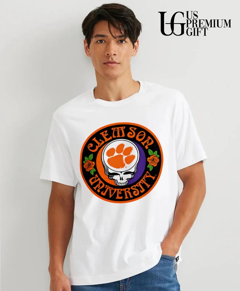Clemson Tigers Grateful Dead Run For The Roses 2026 logo shirt