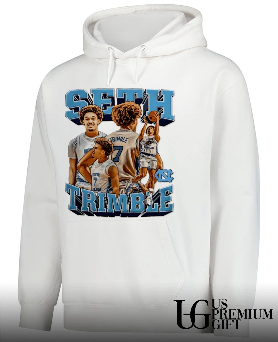 Seth Trimble 7 North Carolina Tar Heels NCAA Men’s Basketball graphic shirt