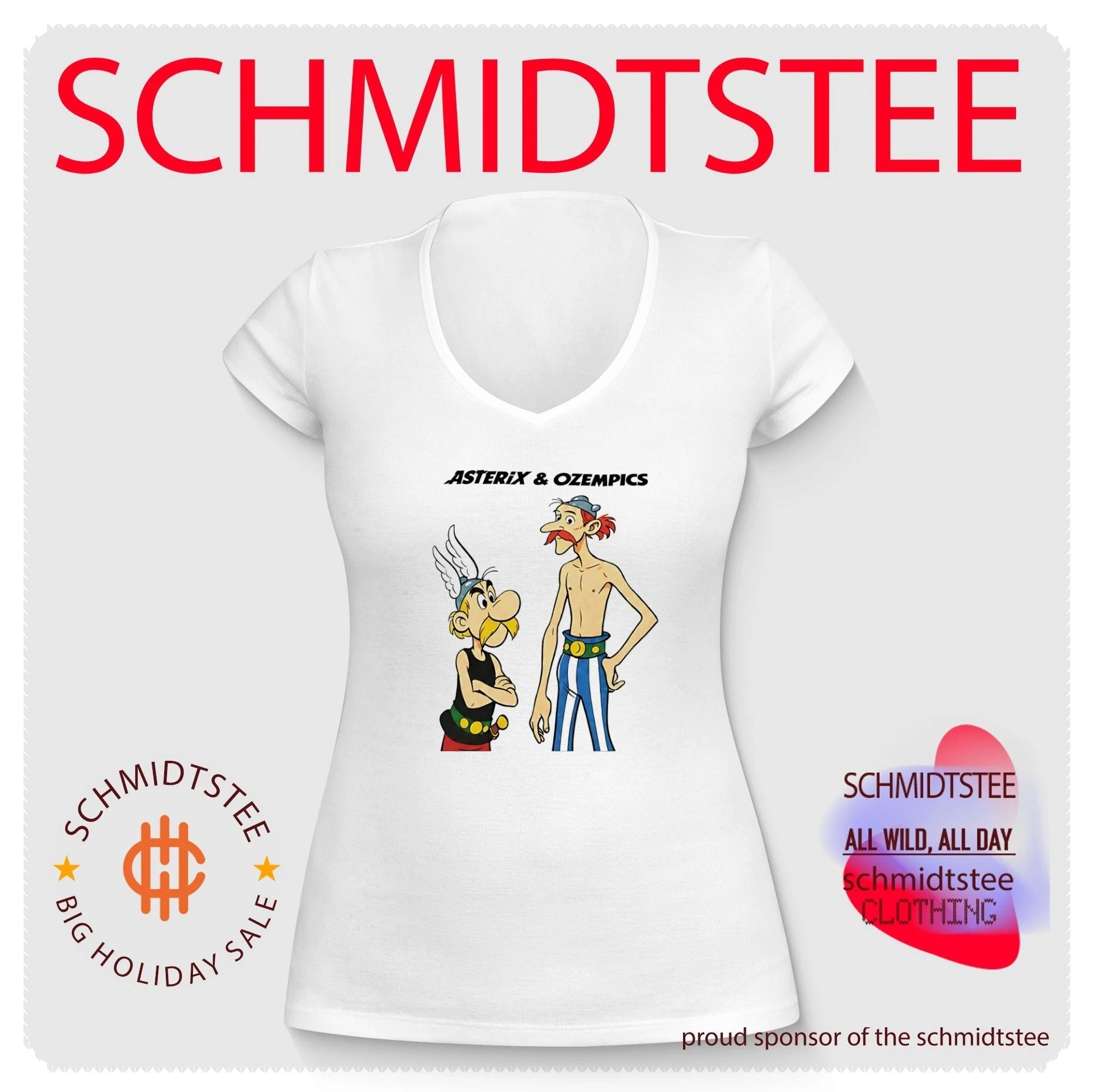 Thin Obelix Comic Asterix And Ozempics Funny shirt