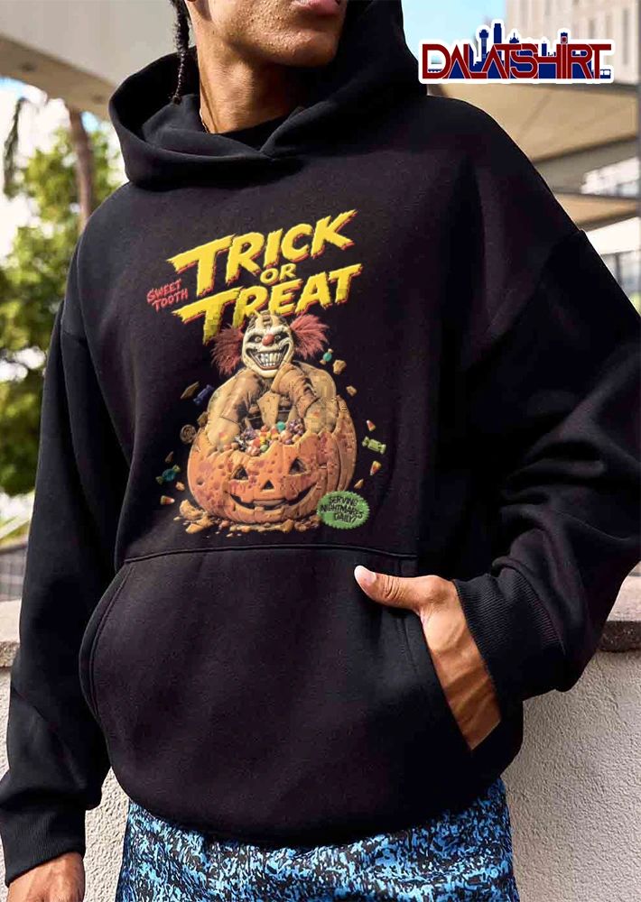 Twisted Metal Sweet Tooth Trick Or Treat Serving Nightmares Daily shirt