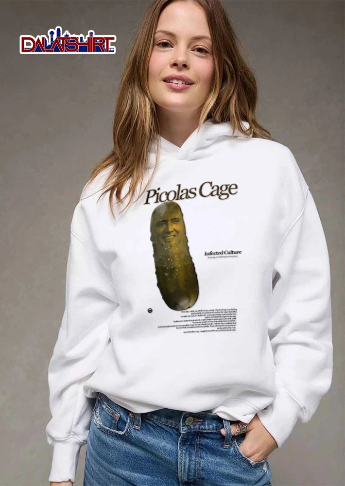 Nicolas Cage Infected Culture Ruining Everything For Everyone face on pickle shirt