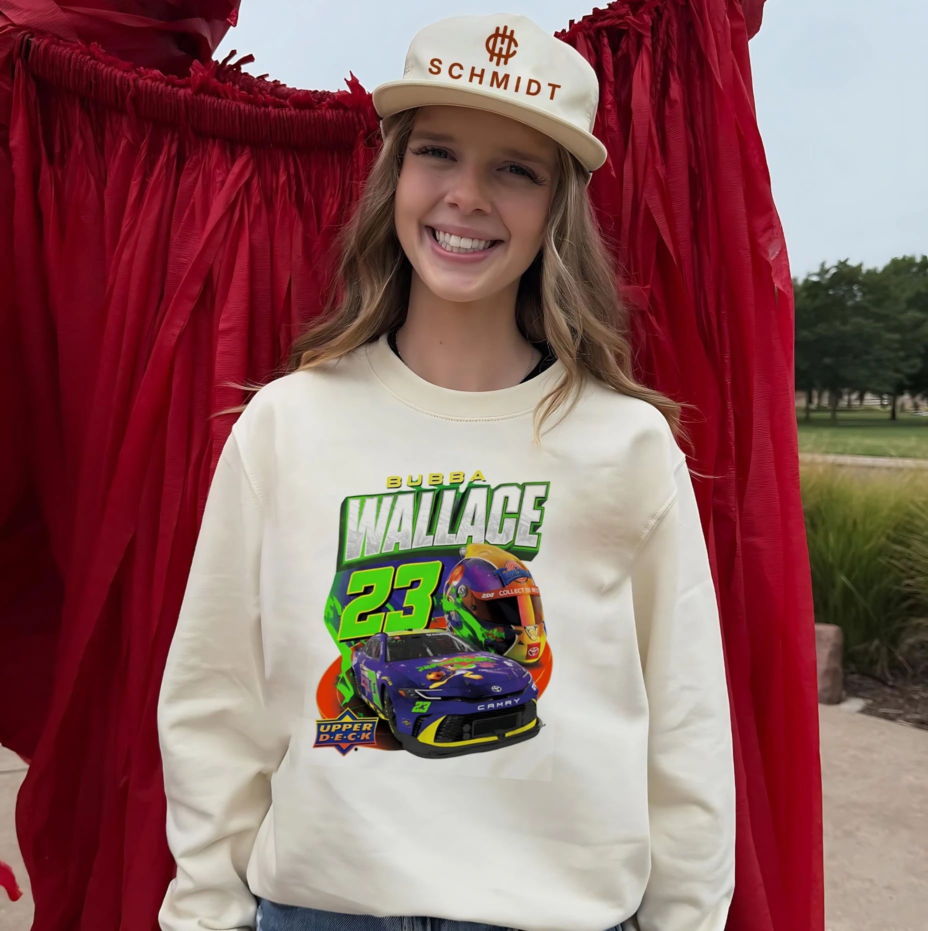 Bubba Wallace 23XI Racing Toyota Camry Upper Deck shirt