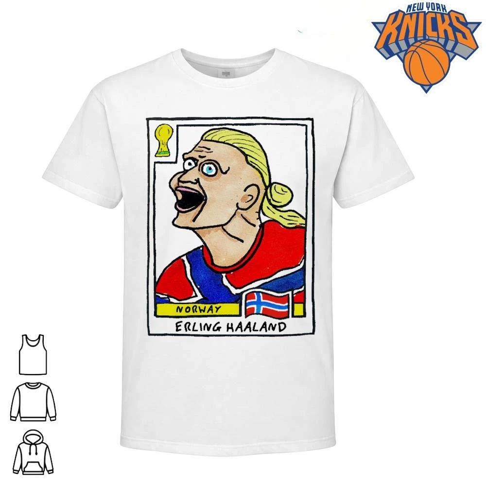 Erling Haaland Funny Face Screaming Meme Norway Cartoon shirt