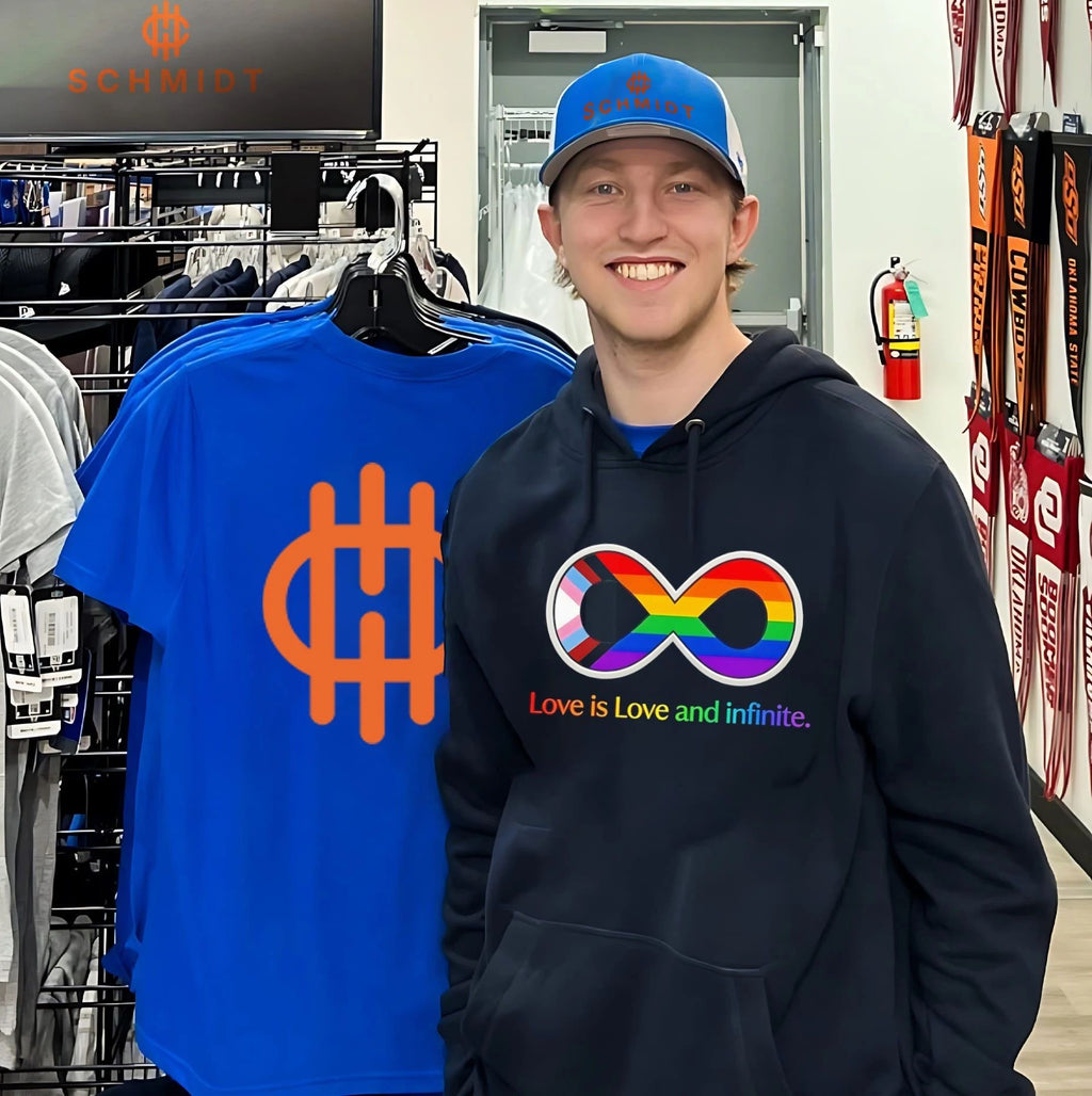 Love is Love and infinite Progress Pride flag shirt