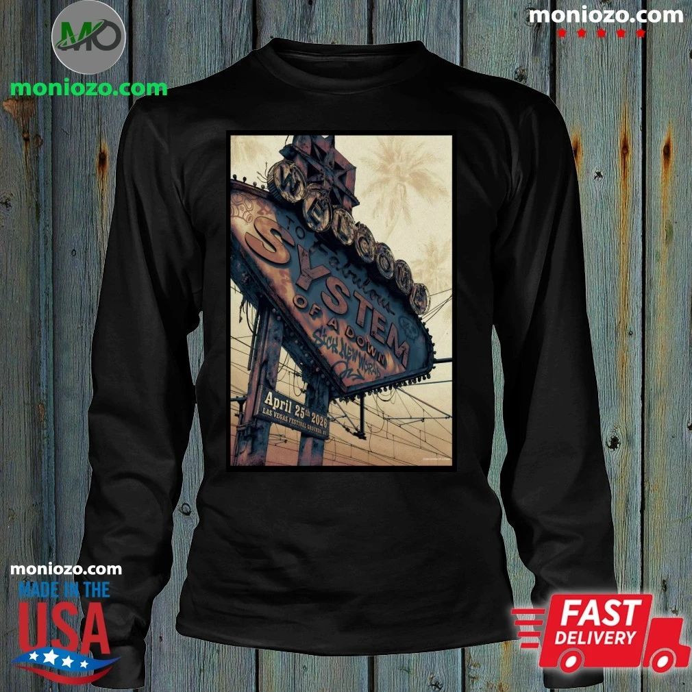 Original System Of A Down Las Vegas Festival Grounds, NV Apr 25 2026 Poster Shirt