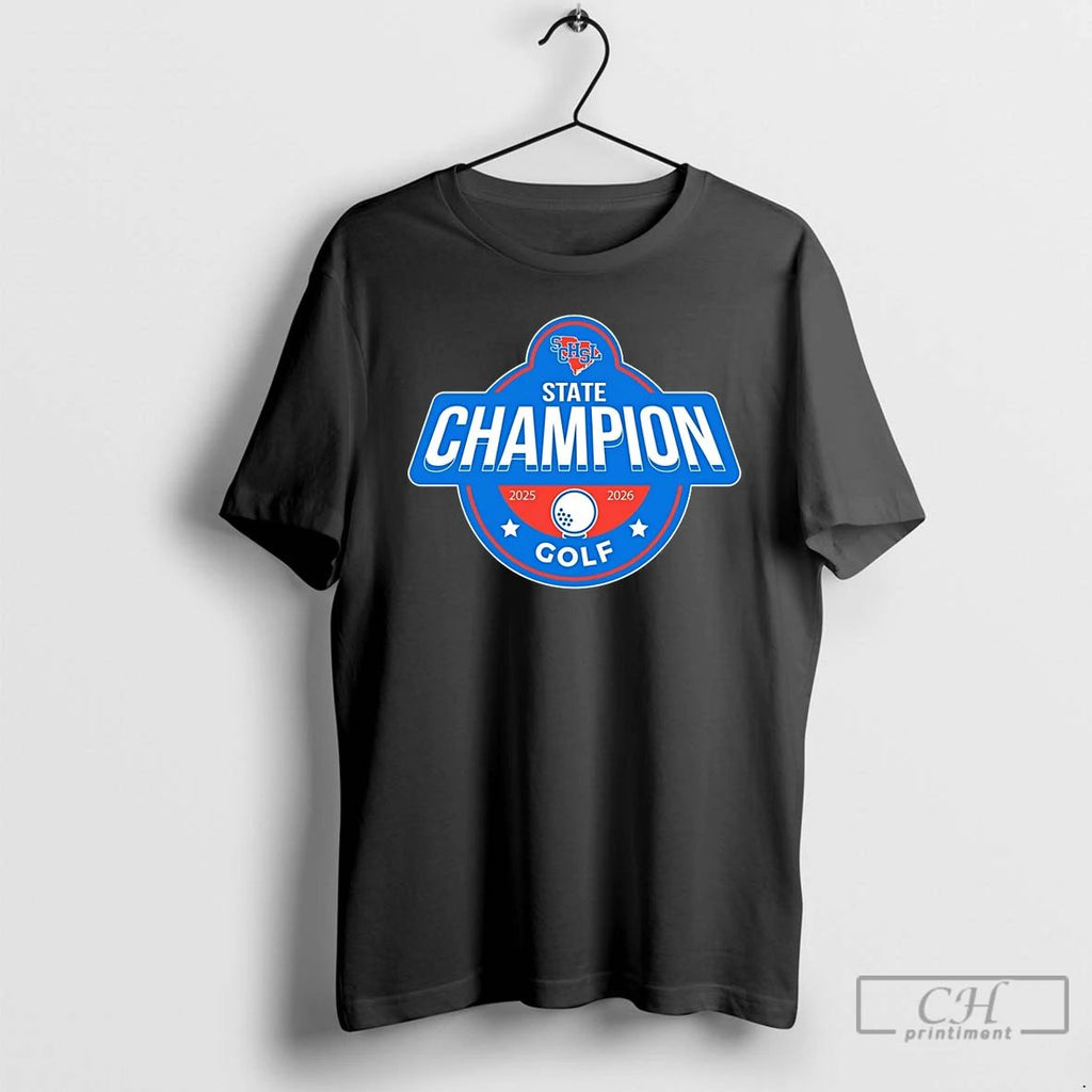 Classic 2025 2026 Schsl Golf State Champion T Shirts Hoodie Longsleeve