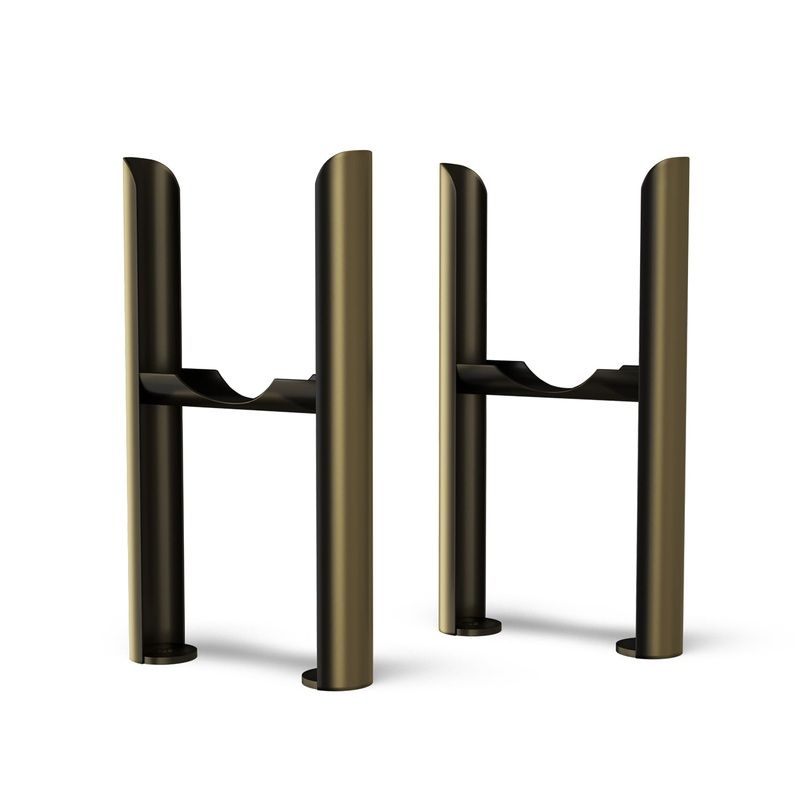 Alpha – Column Radiator Feet – 3 Column Antique Brass