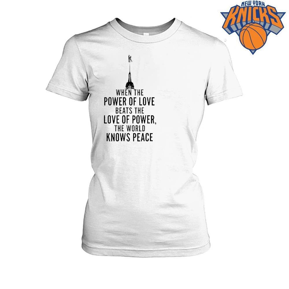 When The Power Of Love Beats The Love Of Power The NYC Skyline shirt