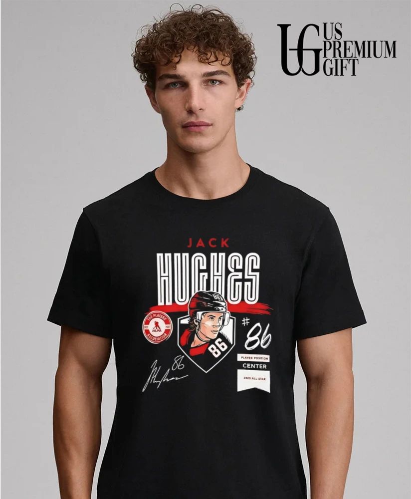 Jack Hughes 2023 All Star Center New Jersey Devils signature shirt