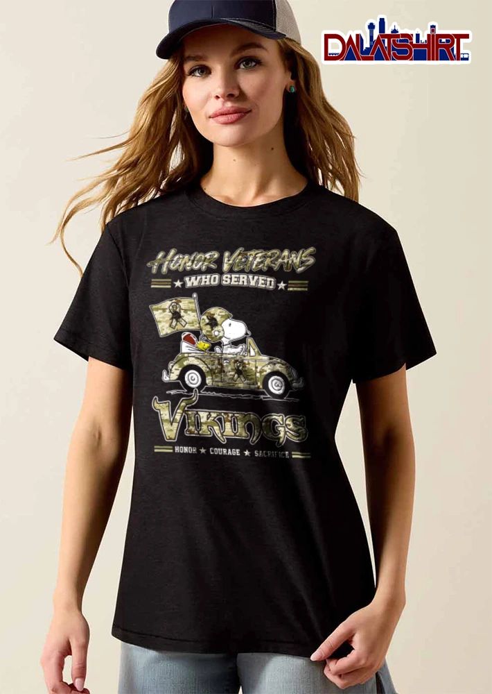 Minnesota Vikings x Peanuts Honor Veterans shirt