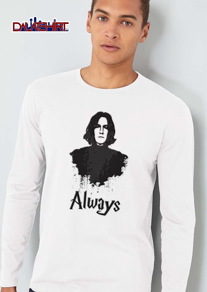Always Severus Snape Halftone Stencil Distressed Splatter shirt