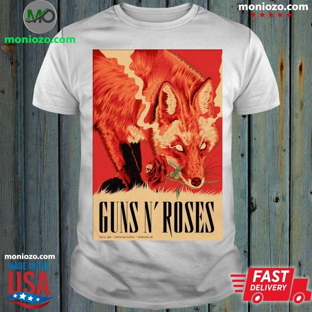 Original Guns N’ Roses Castle Donington Leicestershire June 13 2026 Poster T-Shirt