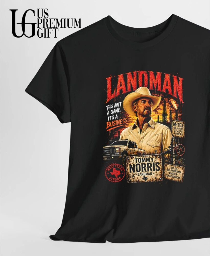 Tommy Norris Billy Bob Thornton Landman graphic shirt