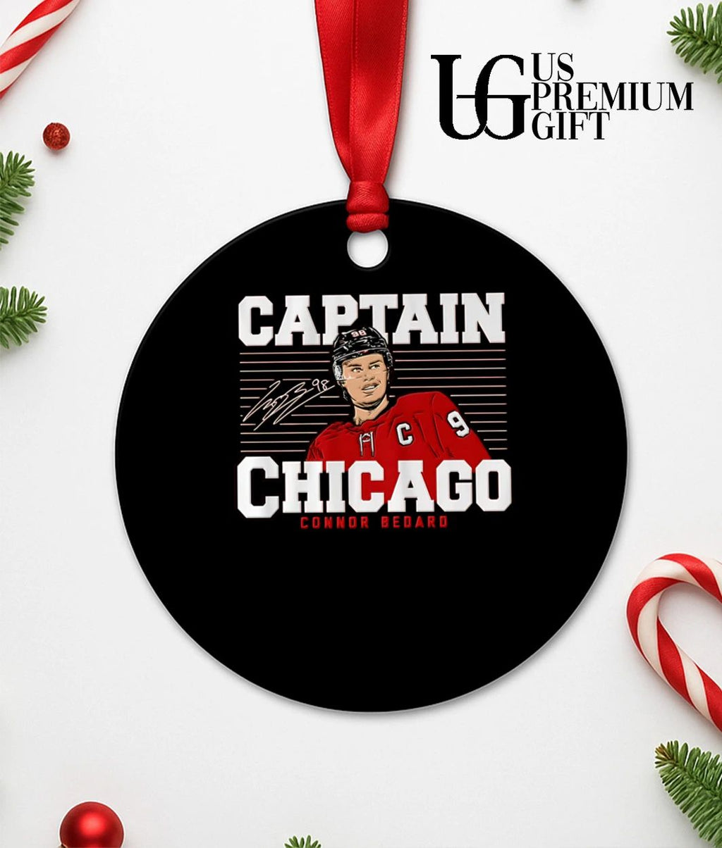 Captain Chicago Connor Bedard Chicago Blackhawks hockey signature shirt