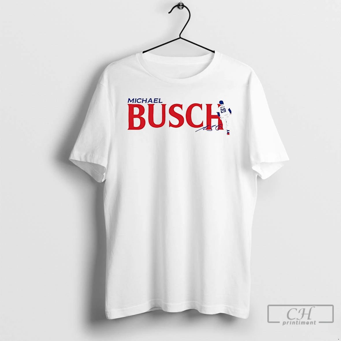 Classic Michael Busch Chicago Cubs Swing Signature T Shirts Hoodie Longsleeve