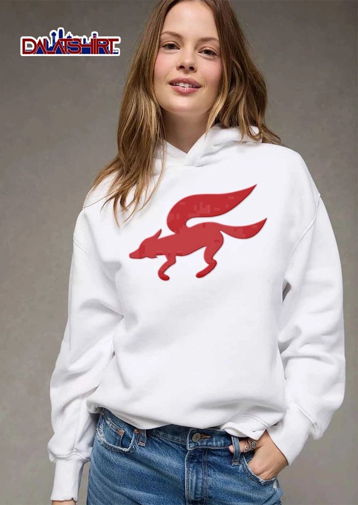 Flying red fox tail shirt