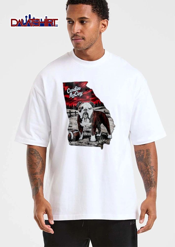 Cardin mccoy georgia bulldog football landscape shirt