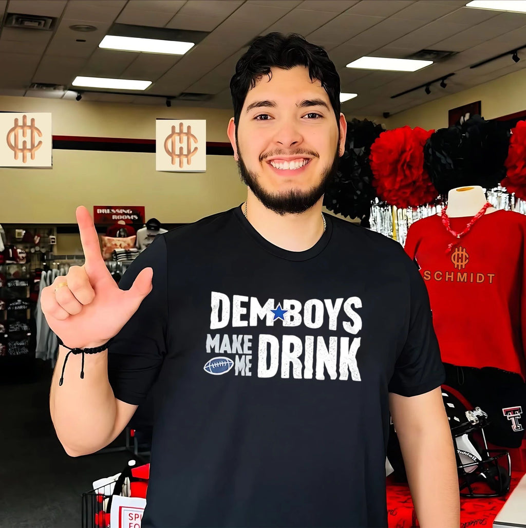 Dallas Cowboys dem boys make me drink vintage shirt