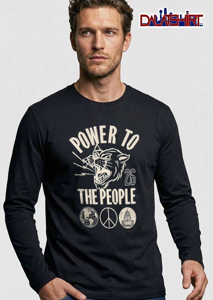 Power To The People 26 panther head lightning shirt