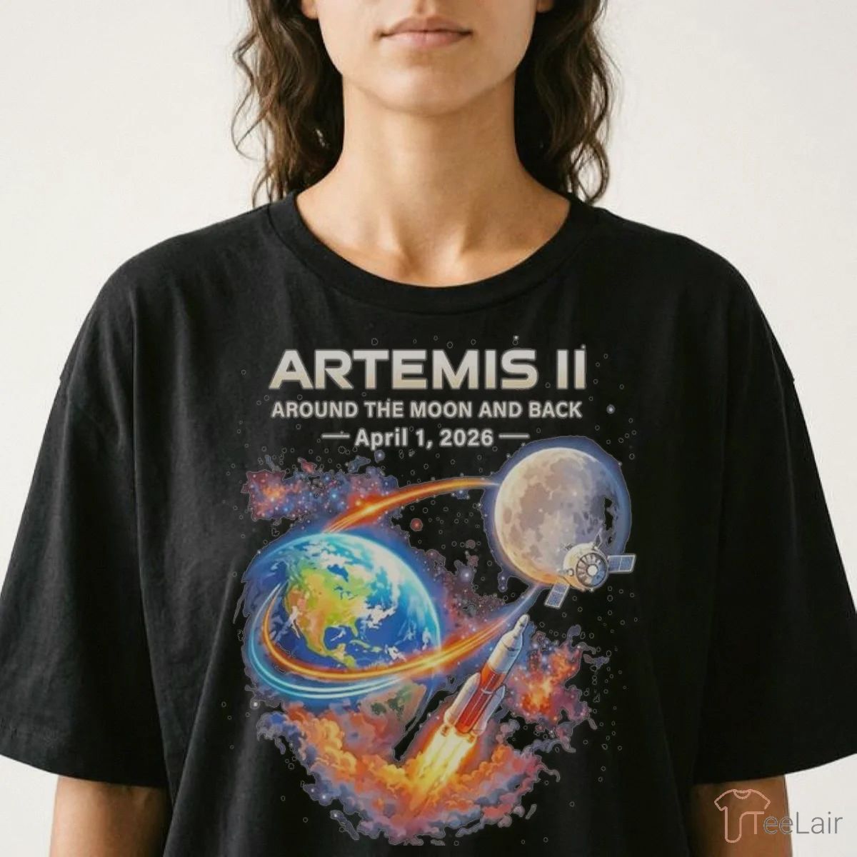 Artemis II Rocket Space Launch Back To The Moon Mission 2026 Shirt