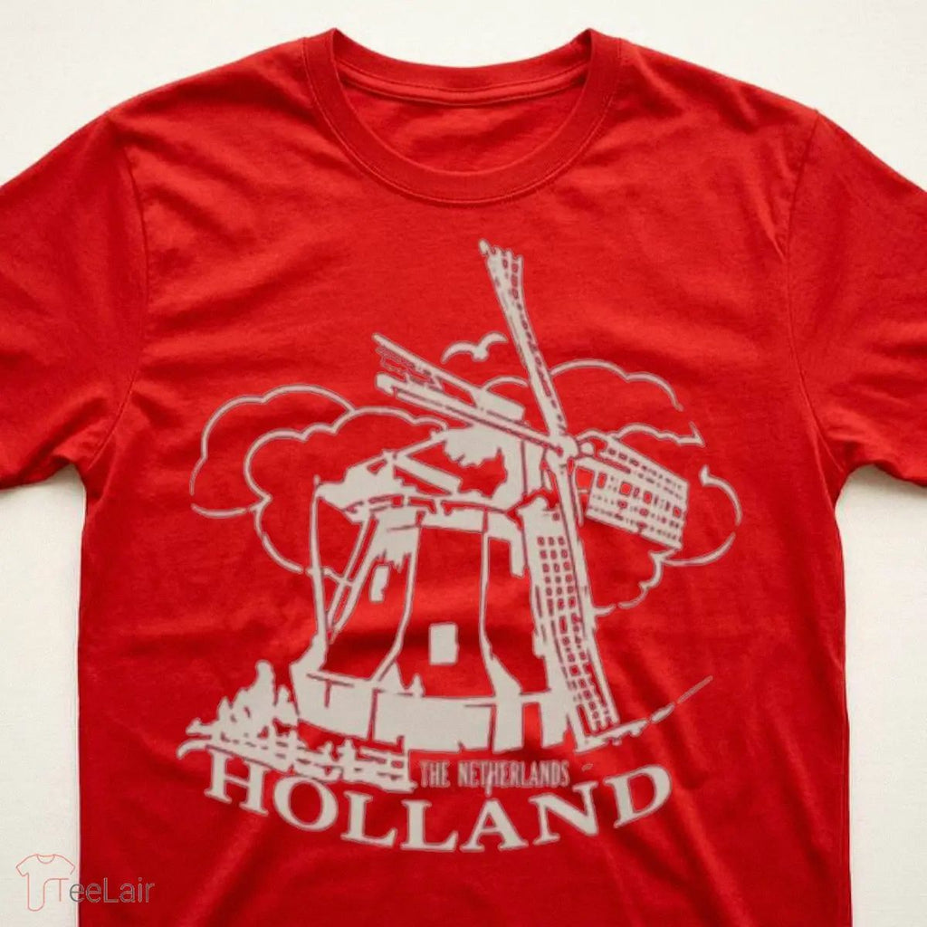 Jaafar Jackson Holland Windmill Red Shirt