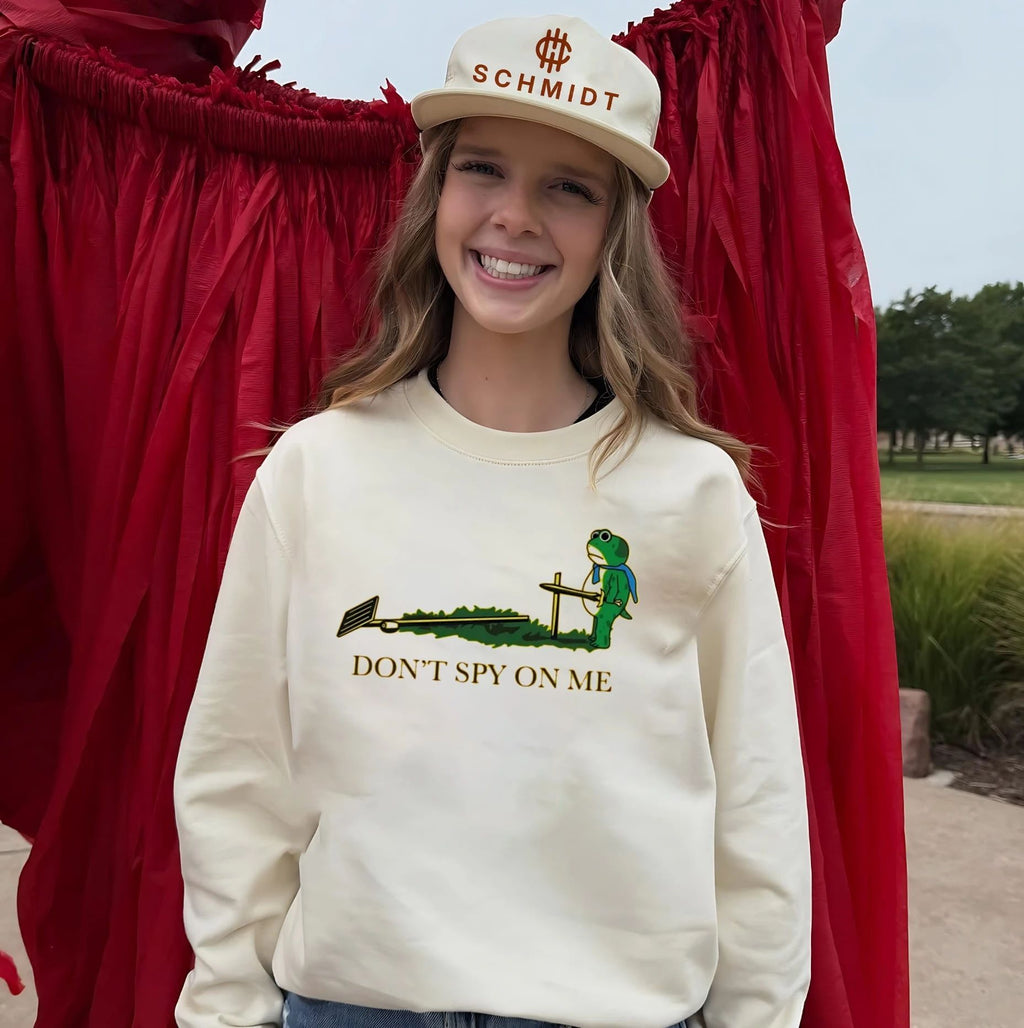 Don’t Spy on Me Frog privacy surveillance Gadsden flag shirt