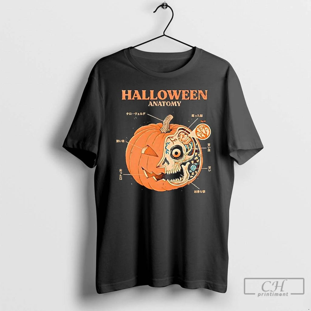 Halloween Anatomy Pumpkin T Shirts
